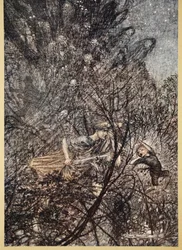 Haut et bas, haut et bas, Gobelin, conduis-les haut et bas, illustration de 